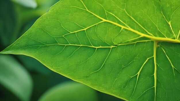 Hoja verde con espacio de copia utilizando como fondo o papel pintado el concepto de la naturaleza