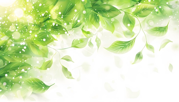 hoja verde con fondo blanco