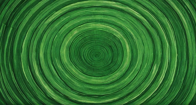 una hoja verde con un patrón de un círculo