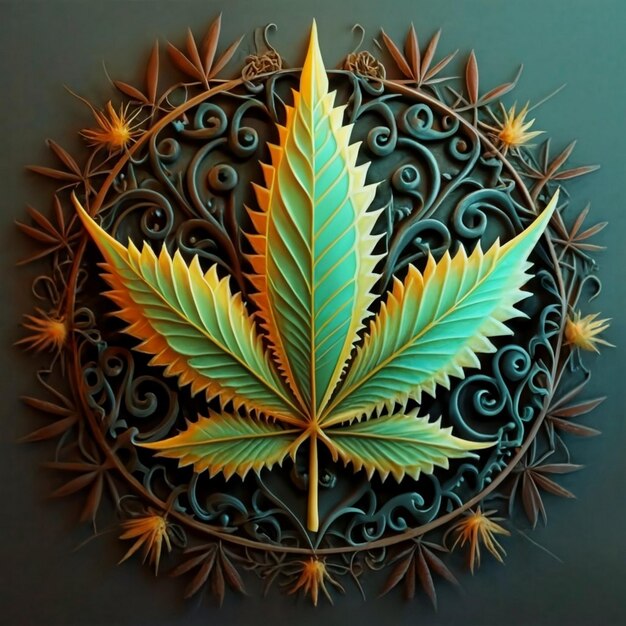 hojas de Cannabis sativa