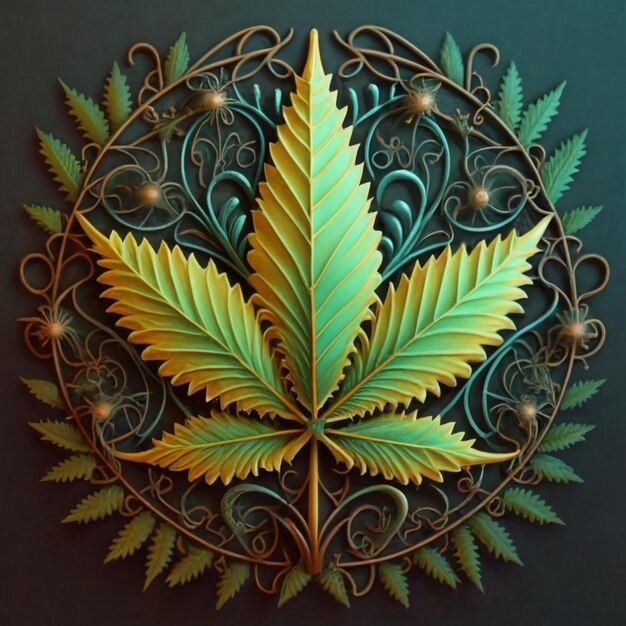 hojas de Cannabis sativa