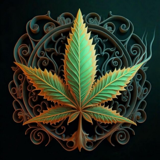 hojas de Cannabis sativa