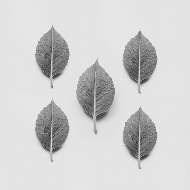 Foto hojas de centella asiatica aisladas sobre un fondo blanco