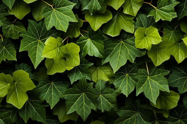 Foto hojas como parte de un patrón o textura natural