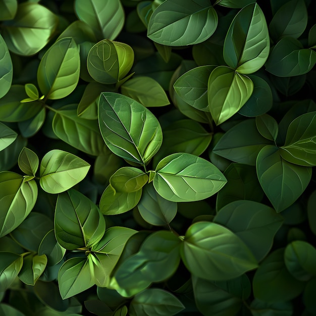 hojas frescas de textura verde profundo fondo