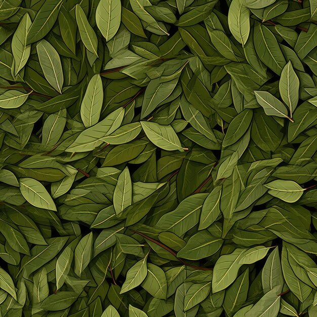 Foto las hojas de laurel patrón laurel hojas secas textura natural especias hojas de baía fondo ingrediente fragante especias aromáticas hojas de bayas secas maqueta con espacio de copia para texto ilustración de ia generativa