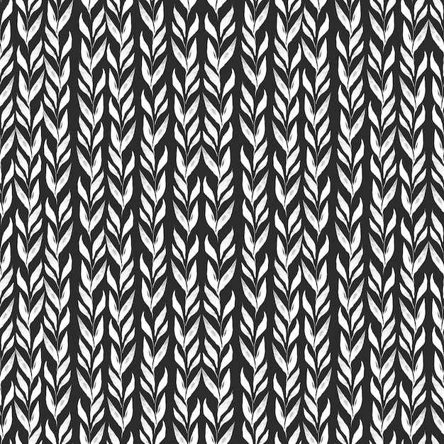 Hojas monocromáticas patrón sin costura decorativo fondo repetitivo impresión de papel pintado para azulejos