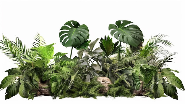 Hojas de Monstera tropical