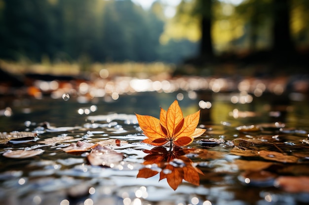 hojas de otoño de fondo