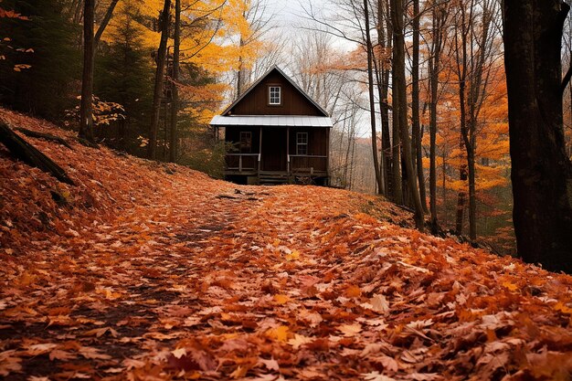 Las hojas de otoño en Virginia Occidental