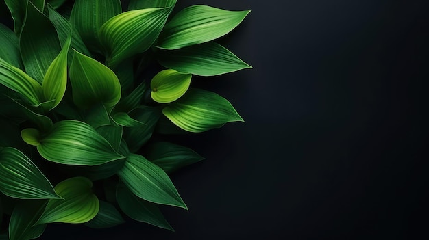 hojas verdes como concepto botánico de fondo