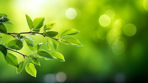 Hojas verdes La naturaleza de las hojas verdes en el jardín en verano