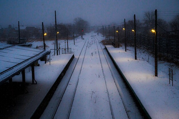 Hokkaido Toyotomi Station und Schneeszene