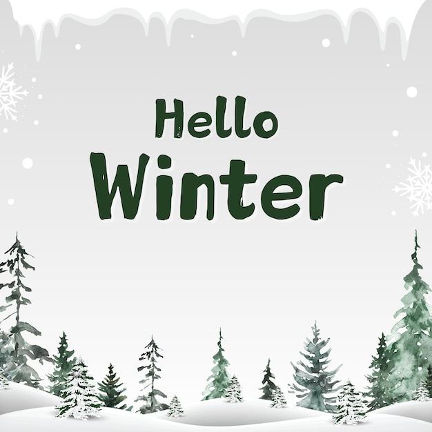 Hola invierno fondo abstracto para el diseño de tarjetas pancarta y cartel 43