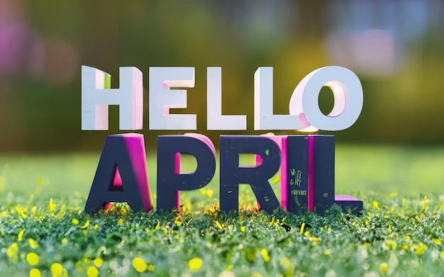 Hola Mes de abril Texto