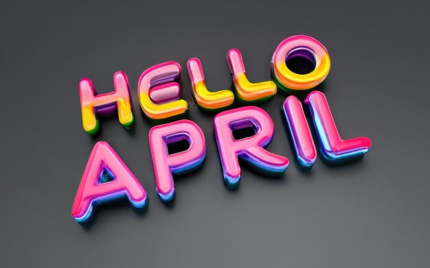 Hola Mes de abril Texto