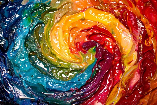 Foto holi-farben in einem dynamischen wirbel