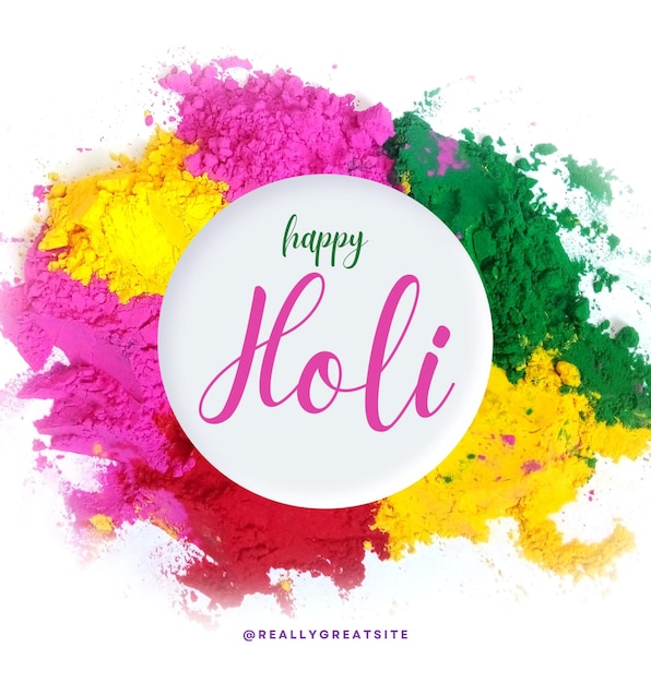 Holi fundo colorido