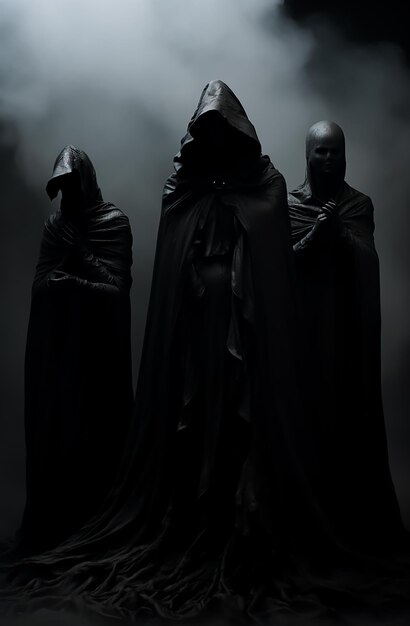 Hollow dark realm possuído cartaz grim reaper skeleton monges