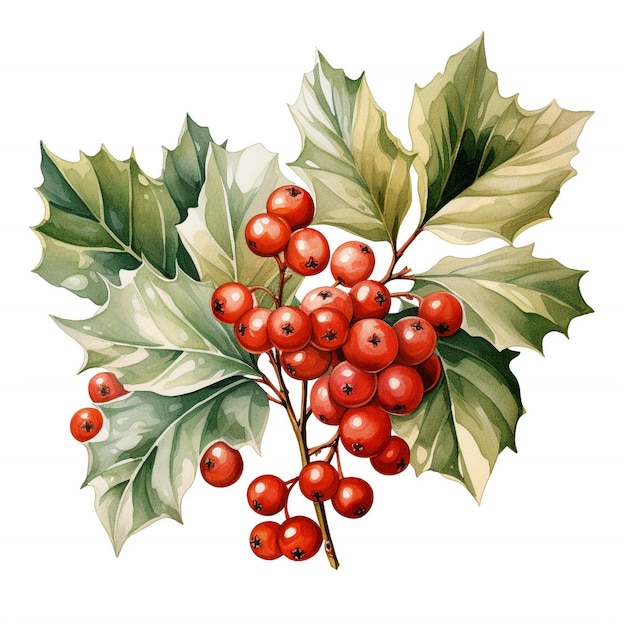 Holly und Beeren