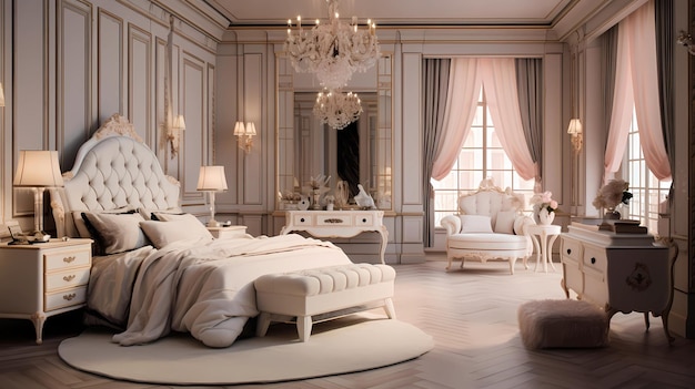 Hollywood-Glamour-Schlafzimmer