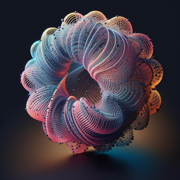 Holo Abstracto en forma tridimensional