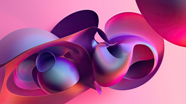 Holo formas abstratas Hologramas futuristas geométricos digitais modernos coloridos inovadores cativantes energéticos Gerados por IA