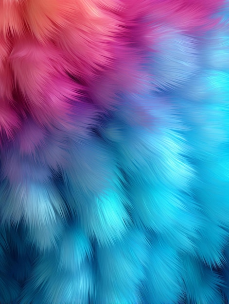 Holo Fur Kreative abstrakte Textur-Tapete Fotorealistische digitale Kunstdekoration Abstrakte realistische Oberfläche Vertikaler Hintergrund Ai-generiertes lebendiges Muster