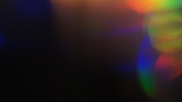 Holográficas llamaradas de arco iris vibrante y mágico superposición de efecto fotográfico