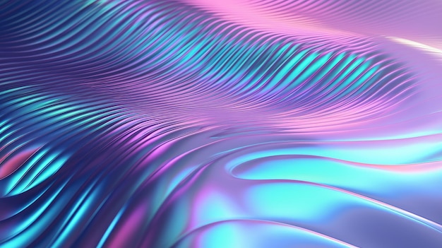 Holografischer Hintergrund mit glatter Textur