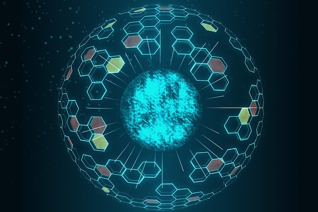 Holograma círculo brilhante