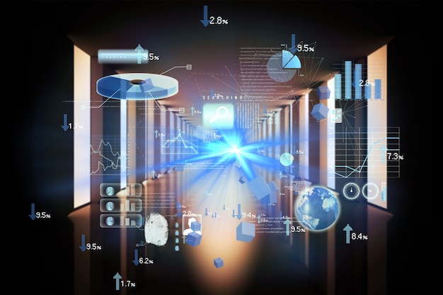 Holograma empresarial global