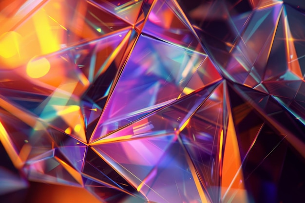 Holograma de forma abstracta en tres dimensiones