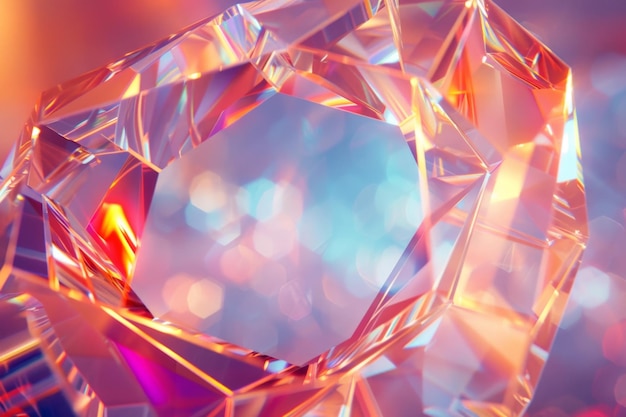 Holograma de forma abstracta en tres dimensiones