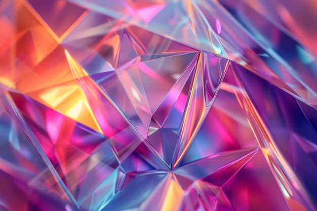 Holograma de forma abstracta en tres dimensiones