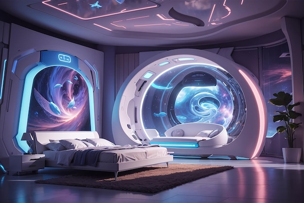 Holographic Hideaway Erstellen Sie ein futuristisches Schlafzimmer mit 3D-Projektionen