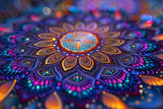 Holographische Mandala-Kunst