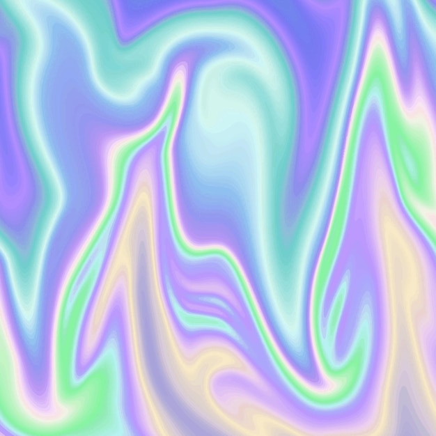 Holographische Regenbogenfolie-Texturoberfläche mit gerinneltem abstrakten Folienmuster