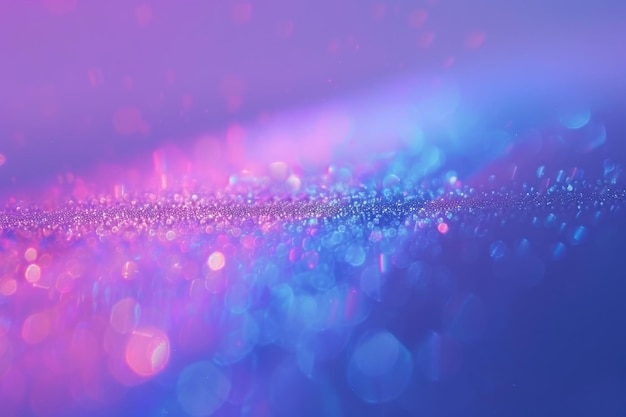 Holographischer irisierender abstrakter Glitter-Hintergrund in blau-violetter Farbe mit feiner verschwommener Textur