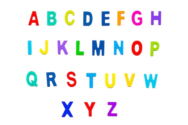 Holz Alphabet Buchstaben für Anfänger lernen Englisch bunte Buchstaben Spielzeug Kinder englische Schriftart Puzzle Bildungskonzept Lernschule