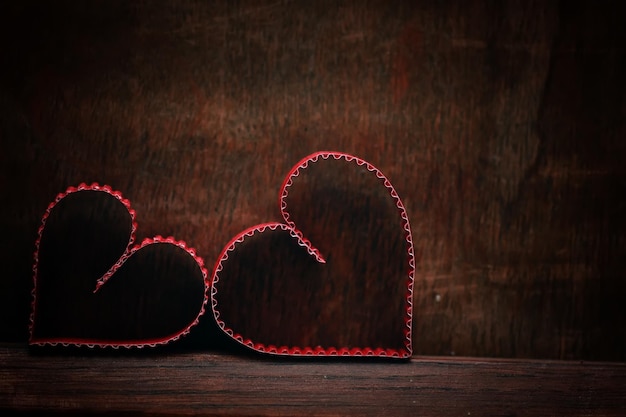 Holz Hintergrund Herzform Liebe