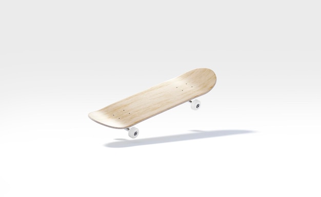 Holz-Skateboard mit Rädern. Teenager-Aktivität aus Holz. Holz mit Schraube für Geschicklichkeitsbalance.