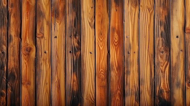 Holzbohlen-Hintergrundwand und strukturierte Holzverkleidung für Wände Generative Ai
