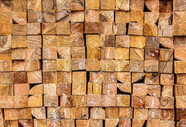 Foto holzbretter in einem stapel