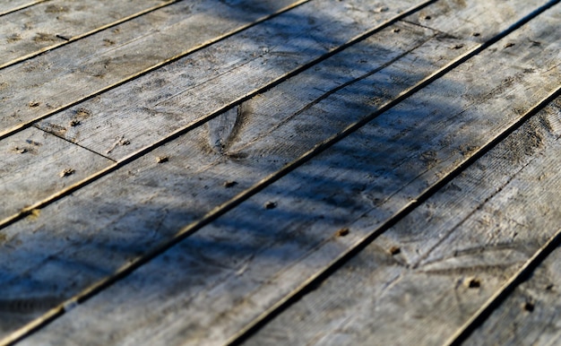 Holzdeck Textur Bokeh