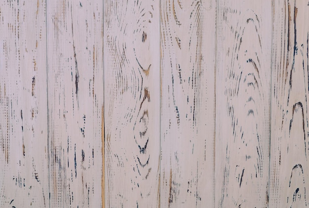 Holzhintergrund aus alten Brettern mit weißer Farbe.