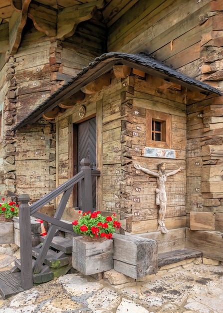 Holzkirche im Dorfmuseum Chisinau Moldawien