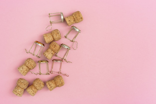 Holzkorken aus einer Flasche Champagner