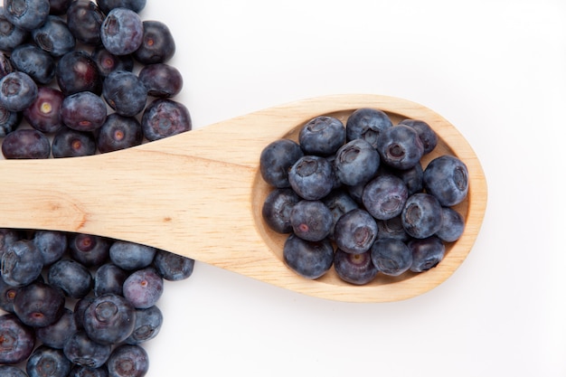 Holzlöffel mit Blueberrry