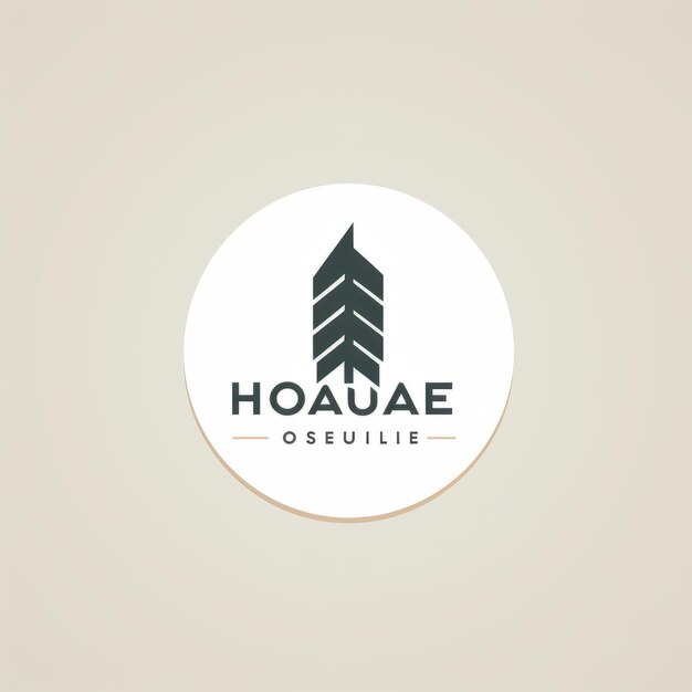 Holzpause abraça a simplicidade com o nosso design de logotipo vetorial minimalista em um fundo branco